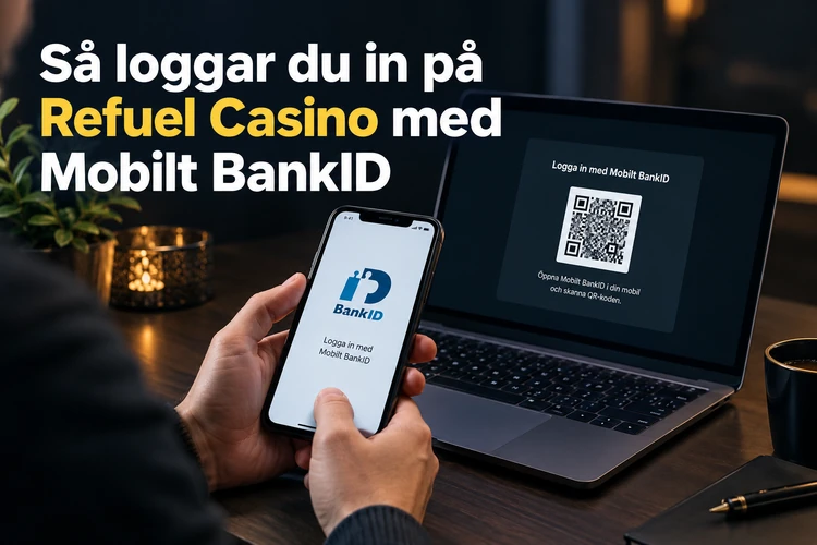 Så loggar du in på Refuel Casino med Mobilt BankID