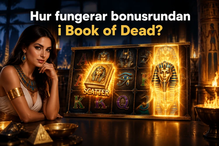 Hur fungerar bonusrundan i Book of Dead? (Free Spins och Expanding Symbols)