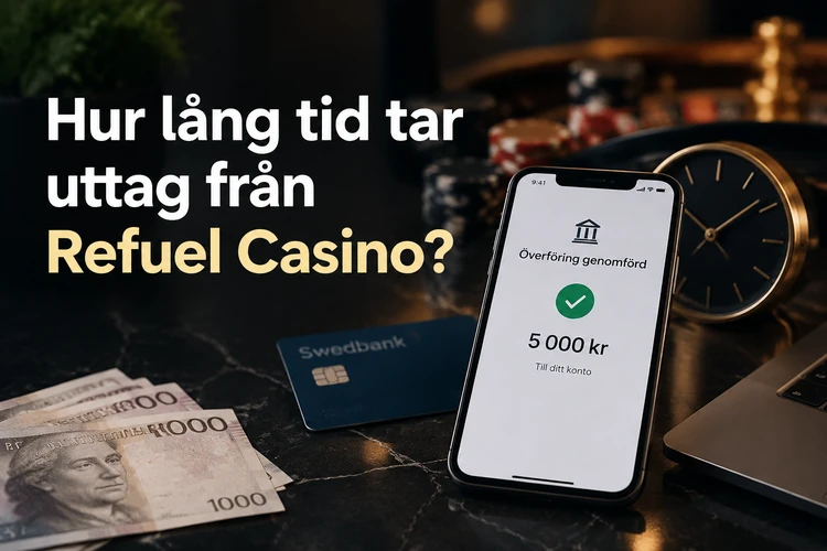 Hur lång tid tar uttag från Refuel Casino?